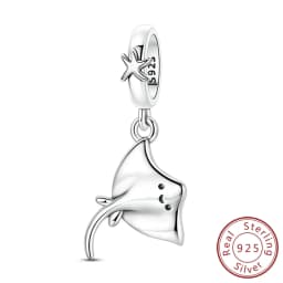 Summer Series Original 925 Sterling Silver Charms Bead Blue Marine Life Pendant Fit Original Bracelet For Women Jewelry Gift
