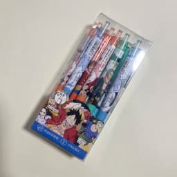 One Piece Student Press Gel Pen Set - 4/8/12pcs Creative Cartoon Stationery 0.5mm Bullet Tip Black Ink Writing Gift for School
