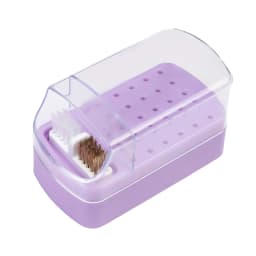 30 Holes Nail Polish Head Organizer Acrylic Portable Organizer Transparent Dustproof Cleaning Organizer Professional Nail Tools