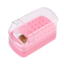 30 Holes Nail Polish Head Organizer Acrylic Portable Organizer Transparent Dustproof Cleaning Organizer Professional Nail Tools