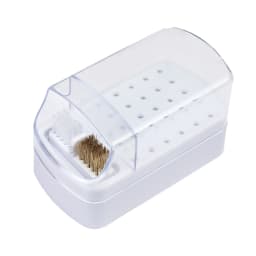 30 Holes Nail Polish Head Organizer Acrylic Portable Organizer Transparent Dustproof Cleaning Organizer Professional Nail Tools