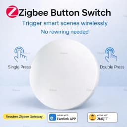 Zigbee Smart Push Button Wireless Scene Switch Ewelink App Remote Control Smart Automation Scenario Switch Work With Zigbee2MQTT