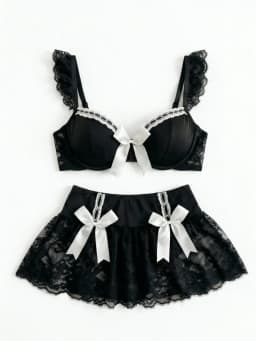 Sexy Lingerie Seamless Underwear Fancy Women Erotic Outfit Open Sexy Bra Set Fantasy Mini Skirt Bra Set Cosplay Costumes Women