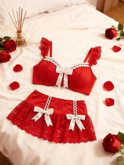 Sexy Lingerie Seamless Underwear Fancy Women Erotic Outfit Open Sexy Bra Set Fantasy Mini Skirt Bra Set Cosplay Costumes Women