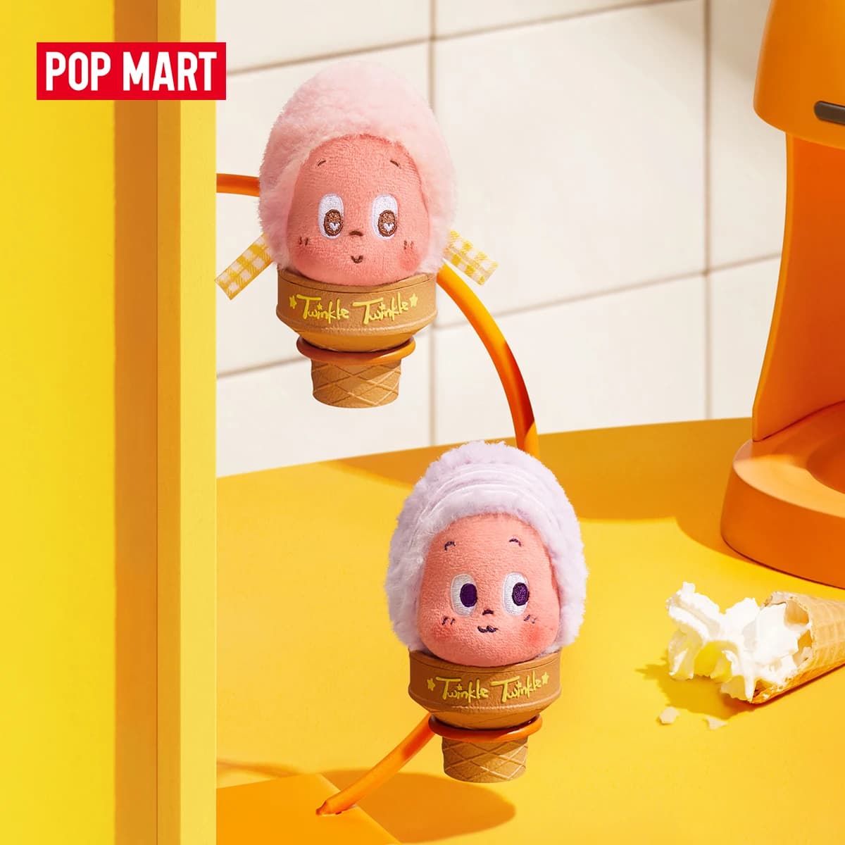 【EU EXCLD】POP MART MOON GELATO Series-Ice Cream Plush Pendant Blind Box 1/4PCS POPMART Collectable Figure