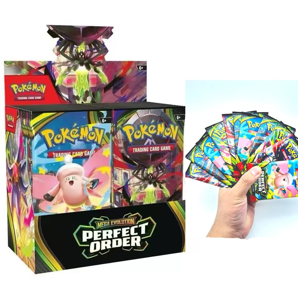 360pcs English Poké Trading Card Game MEGA Evolution Phantasmal Flames Collectible Cards Poké Cards Battle Poke Card