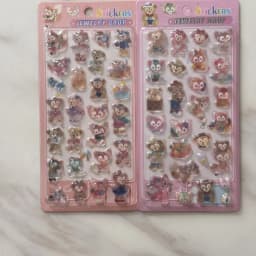 2 Pcs Stellalou Linabell 3D Relief Crystal Sticker Boy Girl Reward Sticker Student Diy Ccd Phone Case Decoration Toy Gift K