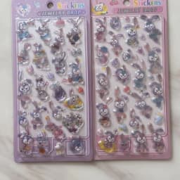 2 Pcs Stellalou Linabell 3D Relief Crystal Sticker Boy Girl Reward Sticker Student Diy Ccd Phone Case Decoration Toy Gift K