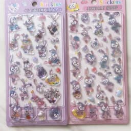 2 Pcs Stellalou Linabell 3D Relief Crystal Sticker Boy Girl Reward Sticker Student Diy Ccd Phone Case Decoration Toy Gift K