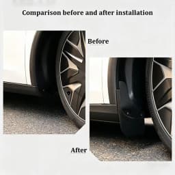Mud Flaps For Tesla New Model YL 2026 TPE Front Rear Wheel Mud Flaps No Drilling All Weather Anti-Snow Anti-Sand Guard Protector