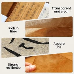 20/50/100pcs Antique-Style Cicada-Wing Calligraphy Paper - Handmade Semi-Transparent Loose-Leaf Sheets with Vintage Plant Dyes,