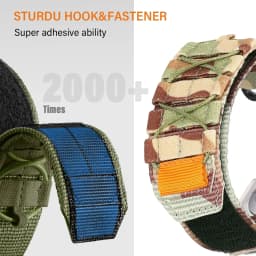 20 22mm Camouflage Nylon Strap for Samsung Galaxy Watch 7 6 5 4 40/44mm 6Classic 5Pro Bracelet for Huawei GT6/5/4 6/5/4Pro Band