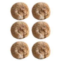 1/2/3/6pcs Rabbit Fur Ball Interactive Cat Toy Pet Product Containing Catnip Toy Ball Chasing Plush Toy Ball Cat Accessories 8cm