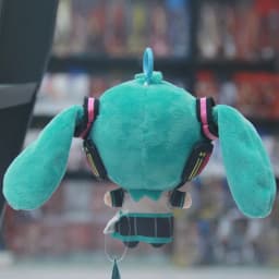 Original Kawaii HATSUNE MIKU Horsetail Throwing Plush Doll Fufu Dual Horsetail Peripheral Pendant Fufu Doll Birthday Gifts Toys