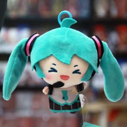 Original Kawaii HATSUNE MIKU Horsetail Throwing Plush Doll Fufu Dual Horsetail Peripheral Pendant Fufu Doll Birthday Gifts Toys