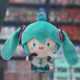 Original Kawaii HATSUNE MIKU Horsetail Throwing Plush Doll Fufu Dual Horsetail Peripheral Pendant Fufu Doll Birthday Gifts Toys