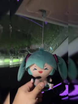Original Kawaii HATSUNE MIKU Horsetail Throwing Plush Doll Fufu Dual Horsetail Peripheral Pendant Fufu Doll Birthday Gifts Toys