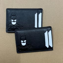 2026 New Leather Bat Wallet Personalized Superhero Mask Card Holder Bat ID Heroic Wallet Gift
