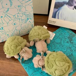 New JC label cute girl bag charm tortoise plush toy keychain Kawaii plush toy perfect as a birthday or Christmas gift get