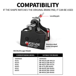 BUCKLOS Resin Disc Brake Pad For SHIMANO K05S Wear-resistant Hydraulic Brake Pads MTB Brake Pads for K03S K04S Cycling Parts