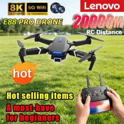 Lenovo New Drone E88 Pro RC 20000M Quadcopter Drone FPV WiFi Foldable With Mod Altitude Resistance 8K Camera Wide-angle Shootin