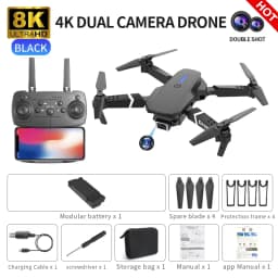 Lenovo New Drone E88 Pro RC 20000M Quadcopter Drone FPV WiFi Foldable With Mod Altitude Resistance 8K Camera Wide-angle Shootin