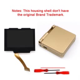 HISPEEDIDO Pre-Laminated IPS 3.0 inch V5 Real Drop in Screen For GBA SP LCD Replacement Kits Build in OSD Menu Easy to Install
