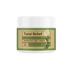 New Total Relief Soothe Magnesium Soothing Body Cream Non-Greasy Knees Muscles External Massage Care MSM  Arnica Mild Daily Care