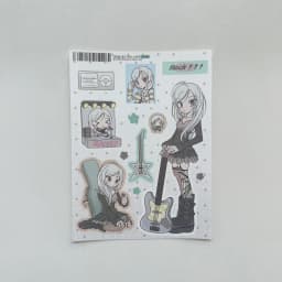1/9PCS Korean Summer Girl Sticker Cute Dessert Girl Cartoon Character Stickers Journal Diary Scrapbook Diy Decorative Stickers