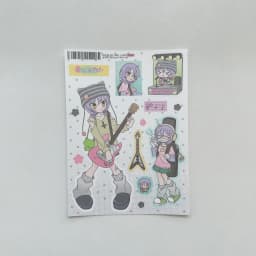 1/9PCS Korean Summer Girl Sticker Cute Dessert Girl Cartoon Character Stickers Journal Diary Scrapbook Diy Decorative Stickers