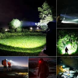 35000LM Headlamp Super Powerful Flashlights EDC LED Flashlight Portable Lights USB Rechargeable Lamp for Outdoor Camping Hiking