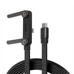 3/1pcs 240/65w Fast Charging Foldable Bracket Data Cable 2-in-1 Data Wire Foldable Phone Stand Type-C to Type-C /USB-A to Type-C