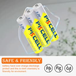 8PC PKCELL AAA Battery 1.2V 1000mah Ni-MH AAA Rechargeable Batteries and 2PC Battery Box for Clock Toys Flashlight