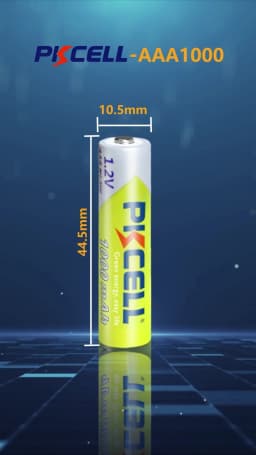 8PC PKCELL AAA Battery 1.2V 1000mah Ni-MH AAA Rechargeable Batteries and 2PC Battery Box for Clock Toys Flashlight