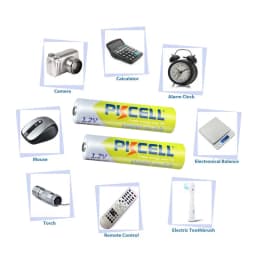 8PC PKCELL AAA Battery 1.2V 1000mah Ni-MH AAA Rechargeable Batteries and 2PC Battery Box for Clock Toys Flashlight