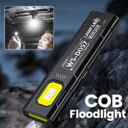 LED Keychain Flashlight Type C Rechargeable 600LM Portable Mini Torch Pocket Lantern Flood Work Light With Magnet For Emergency