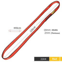 XINDA 22KN Professional Outdoor Rock Climbing Equipment Sling Belt Protective Supplies High Strength Wearable Belts
