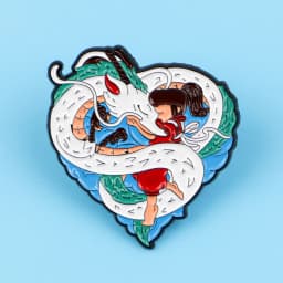 2pcs Cool Dragon Enamel Pin Set Cartoon Anime Brooch For Coat Women's Brooches Fashion Lapel Badges Jewelry Gift for Friends