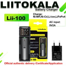 Liitokala Lii-500 Lii-202 Lii-100 Lii-402 Battery Charger 3.7V/1.2V 18650/26650/16340/18500 Battery Charger with Screen Lii500
