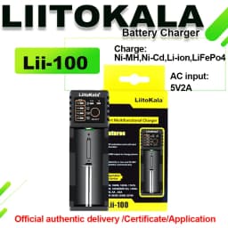 Liitokala Lii-500 Lii-202 Lii-100 Lii-402 Battery Charger 3.7V/1.2V 18650/26650/16340/18500 Battery Charger with Screen Lii500