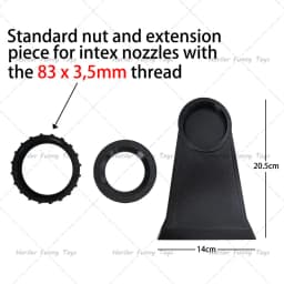 Pool Fountain Direct Mounting Compatible With Bestway or Intex Nozzles Pool Waterfall Easy To Install, Suitable for Pool Parties