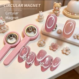 MIANEL New Upgrade 3-Second Hollow Cat Eye Magnet Strong Power Ring Magnet Fast Black Hole Effect for Magnetic Nail Art Beginner