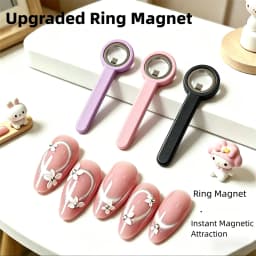 MIANEL New Upgrade 3-Second Hollow Cat Eye Magnet Strong Power Ring Magnet Fast Black Hole Effect for Magnetic Nail Art Beginner