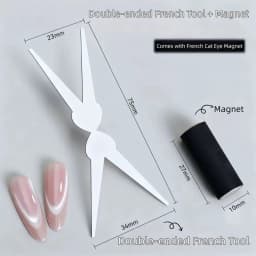 MIANEL New Upgrade 3-Second Hollow Cat Eye Magnet Strong Power Ring Magnet Fast Black Hole Effect for Magnetic Nail Art Beginner