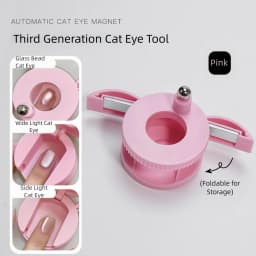 MIANEL New Upgrade 3-Second Hollow Cat Eye Magnet Strong Power Ring Magnet Fast Black Hole Effect for Magnetic Nail Art Beginner