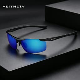 VEITHDIA Aluminum Magnesium Men's Sunglasses Polarized UV400 Coating Mirror Sun Glasses Outdoor Male Eyewear Accessories 6588