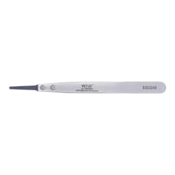 VETUS ESD-259A Interchangeable Head Anti-static Tweezers Stainless Steel Body Anti-static Carbon Fiber Conductive Plastic Head