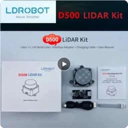 LDROBOT D500 lidar kit TOF laser Radar Lidar Scanner 360° 60000Lux support ROS1 ROS2 for Indoor and outdoor (C1)