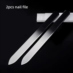 Clear Glass Nail File Buffing Grit Sanding Polishing Grinding Manicure Nail Art Tools Set Professional Glass Nano Nail Saw