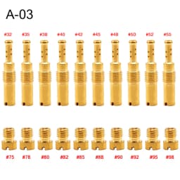 ZSDTRP 20pcs Carburetor Main/Slow Pilot Jet Set Replacement For PWK PWM PE 24 26 28 30 PJ FCR-MX CV Motorcycle Carburetor Jets
